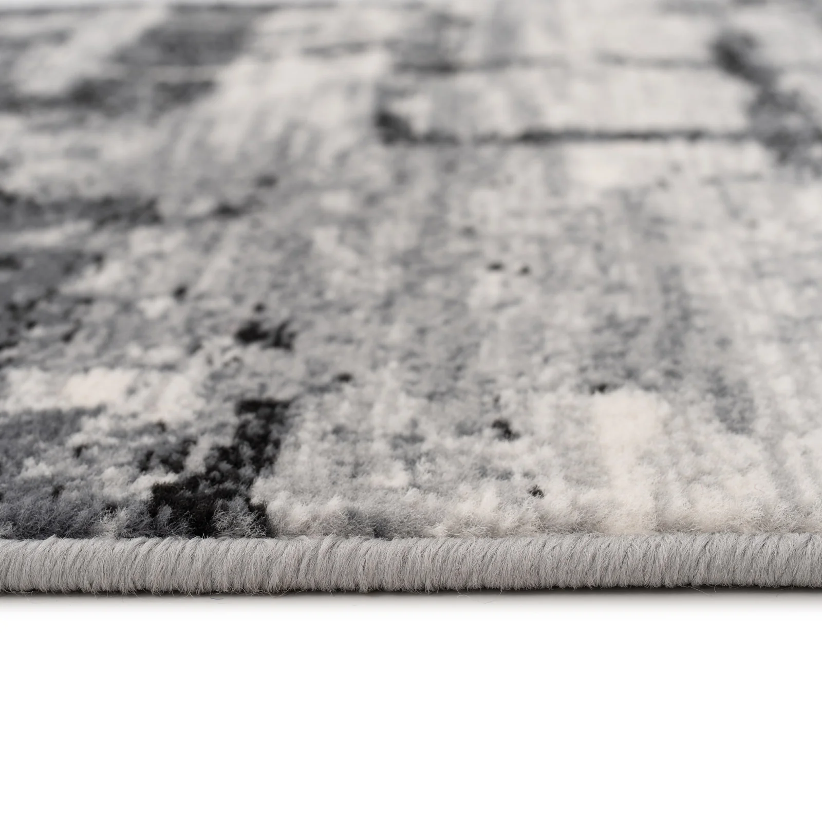 Abstract Black Grey Stair Carpet Runner - Cut to Measure - Image 5