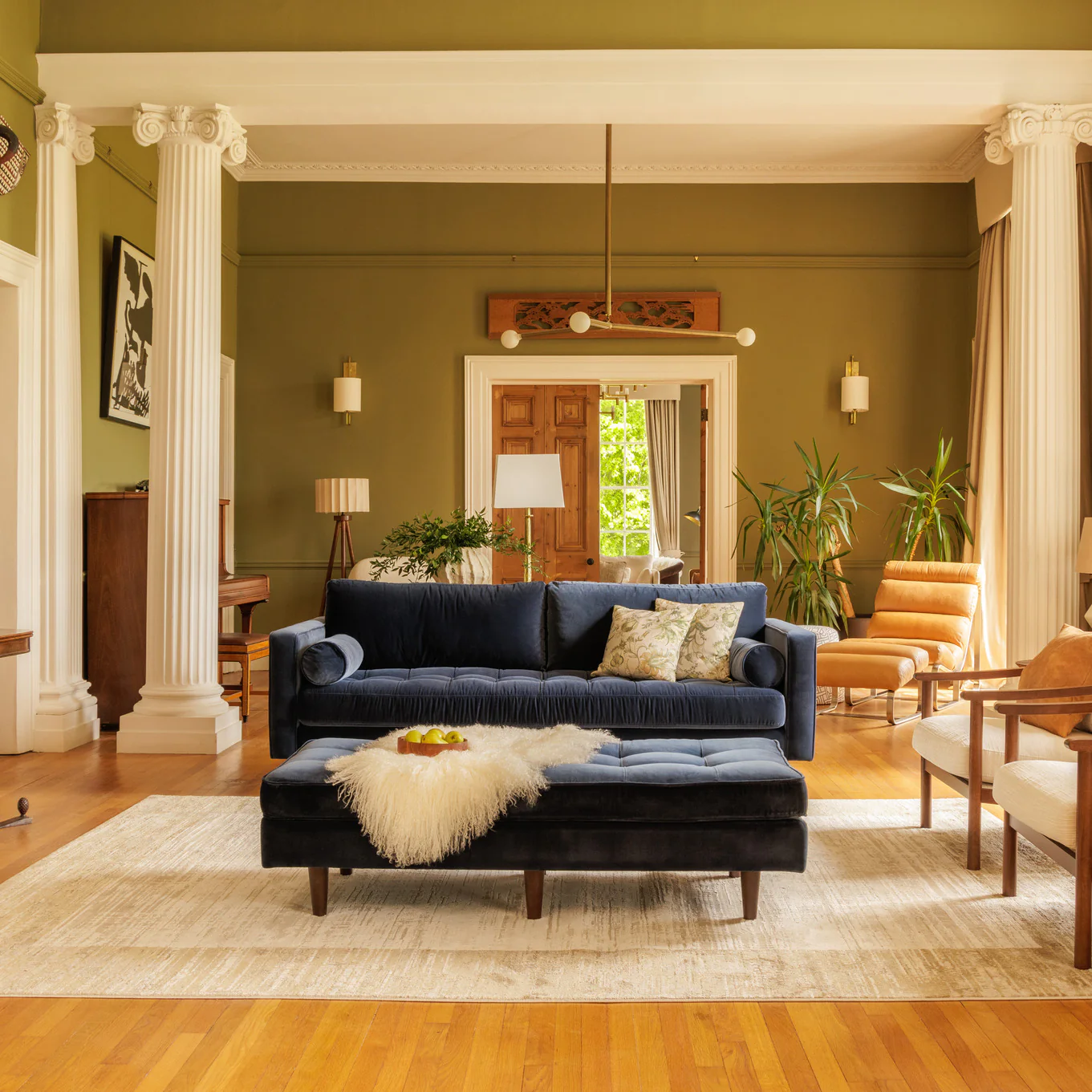 Beige Neutral Border Living Room Rug - Layla - Image 3