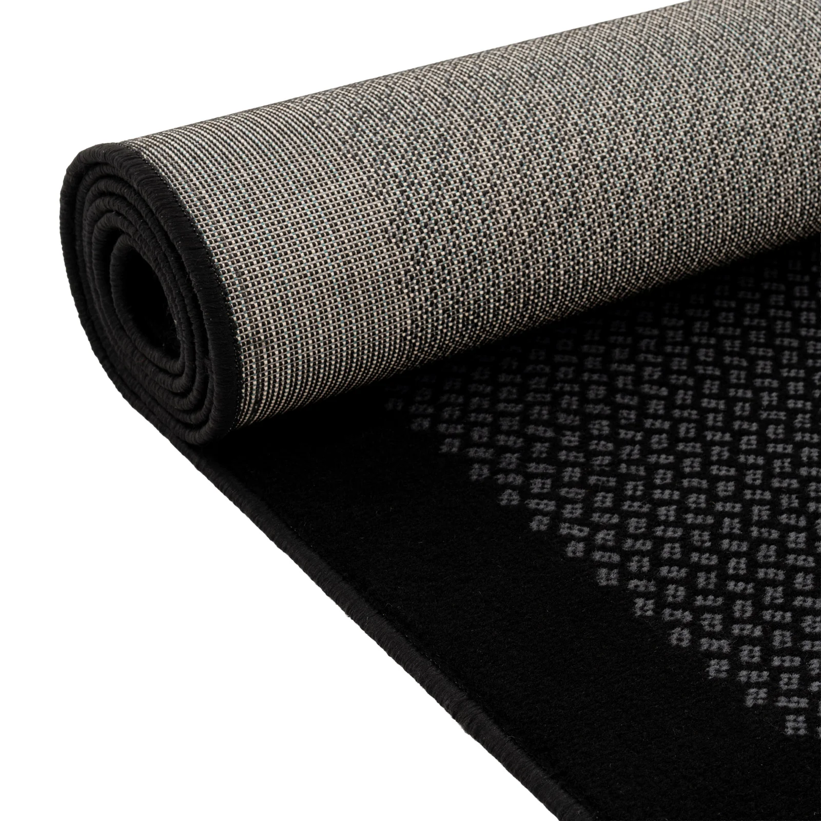 Black Bordered Stair Carpet Runner - Cut to Measure - Image 4