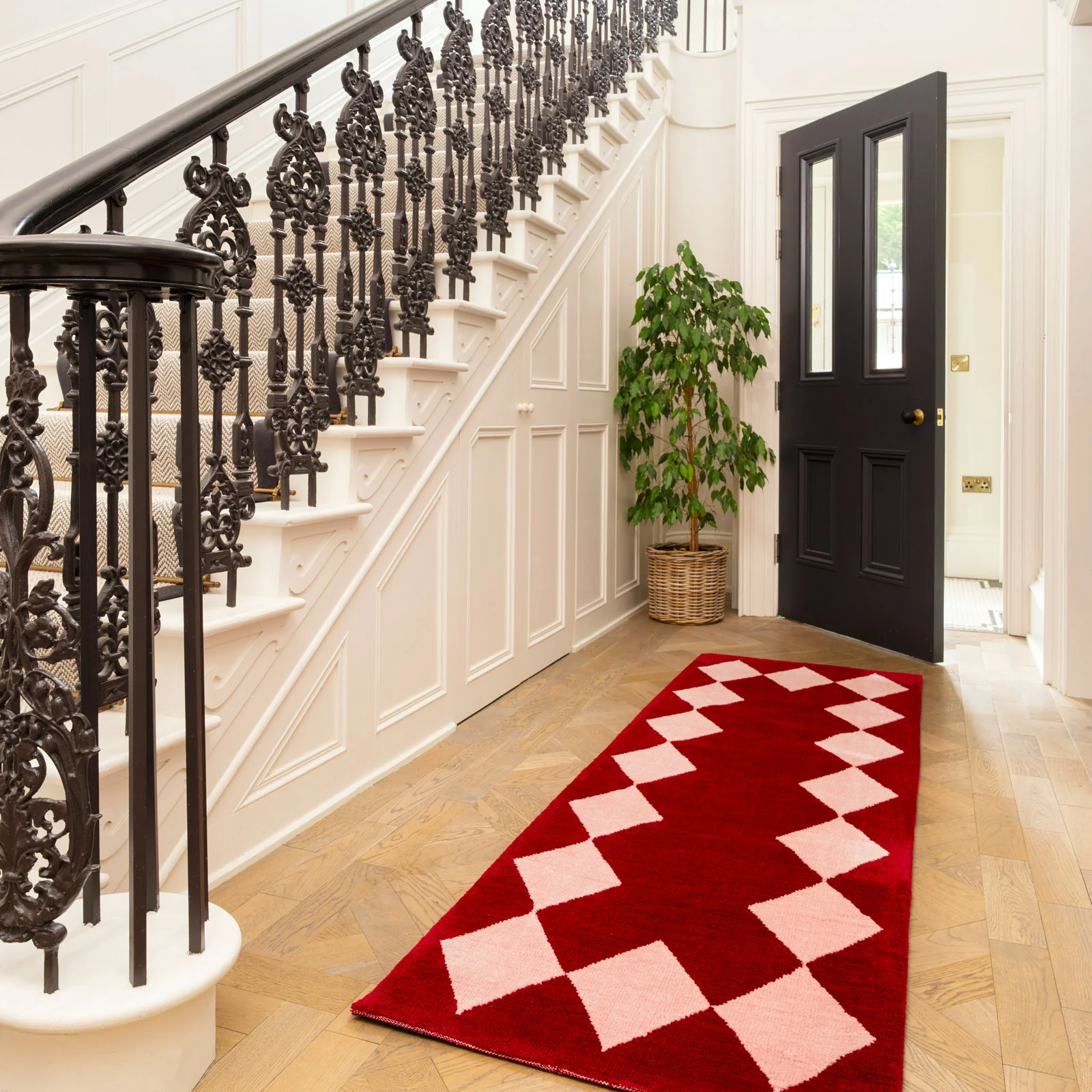 Burgundy Harlequin Rug - Zara - Image 5