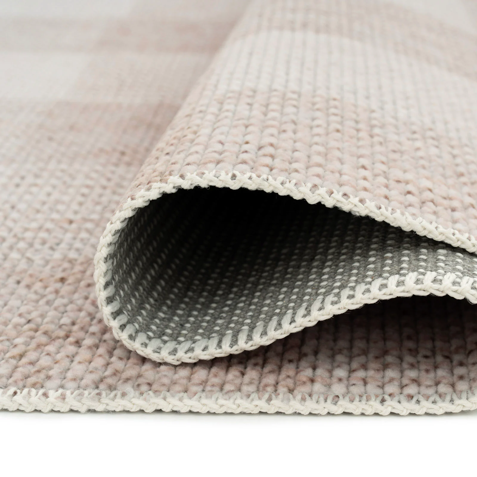 Beige Washable Checker Style Rug - Magda - Image 9