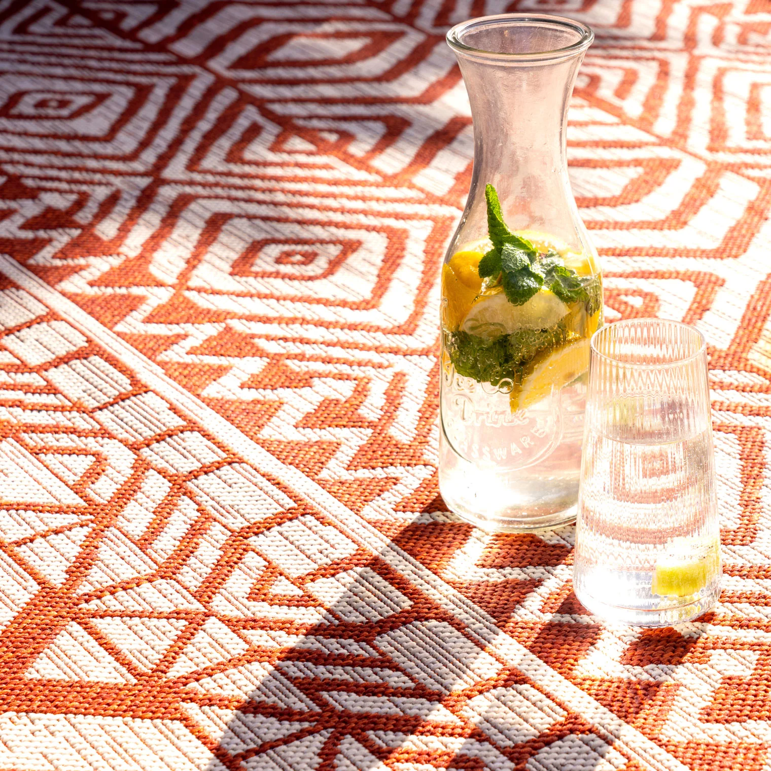 Dark Terra Flatweave Indoor Outdoor Rug - Ruskin - Image 6