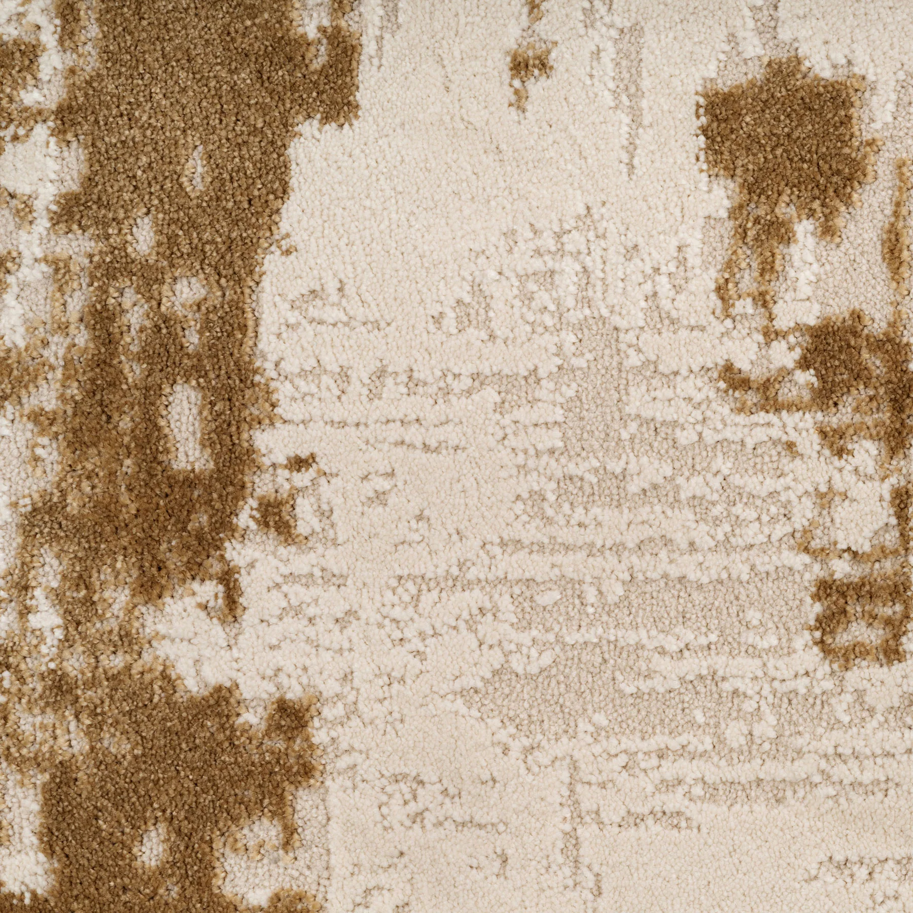 Distressed Brushstroke Beige Runner Rug - Image 5