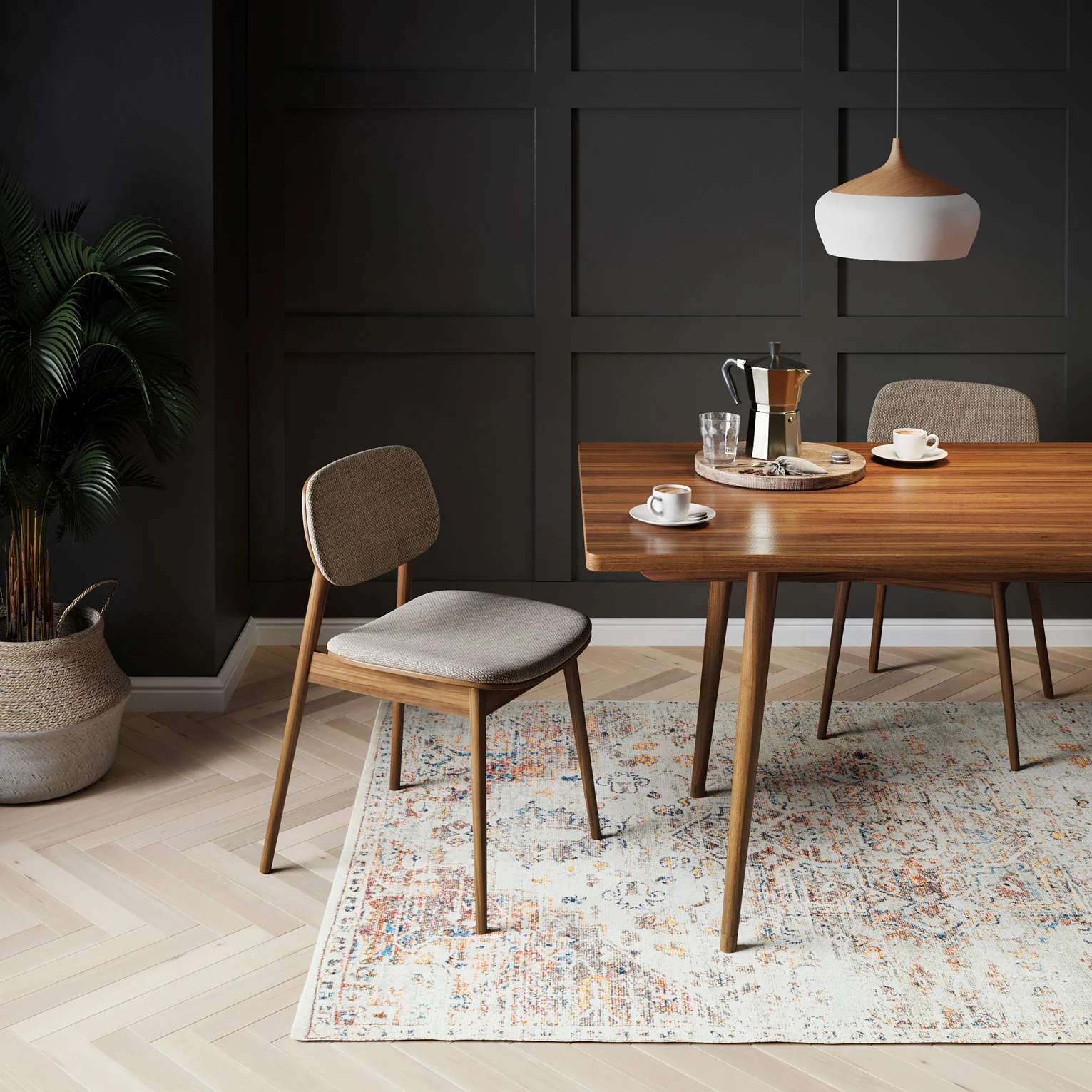 Flatwoven Washable Distressed Multicolour Area Rug - Cecilia - Image 12