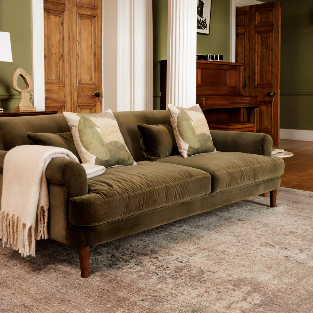 Flatwoven Washable Distressed Renaissance Grey Beige Rug - Fleur - Image 4