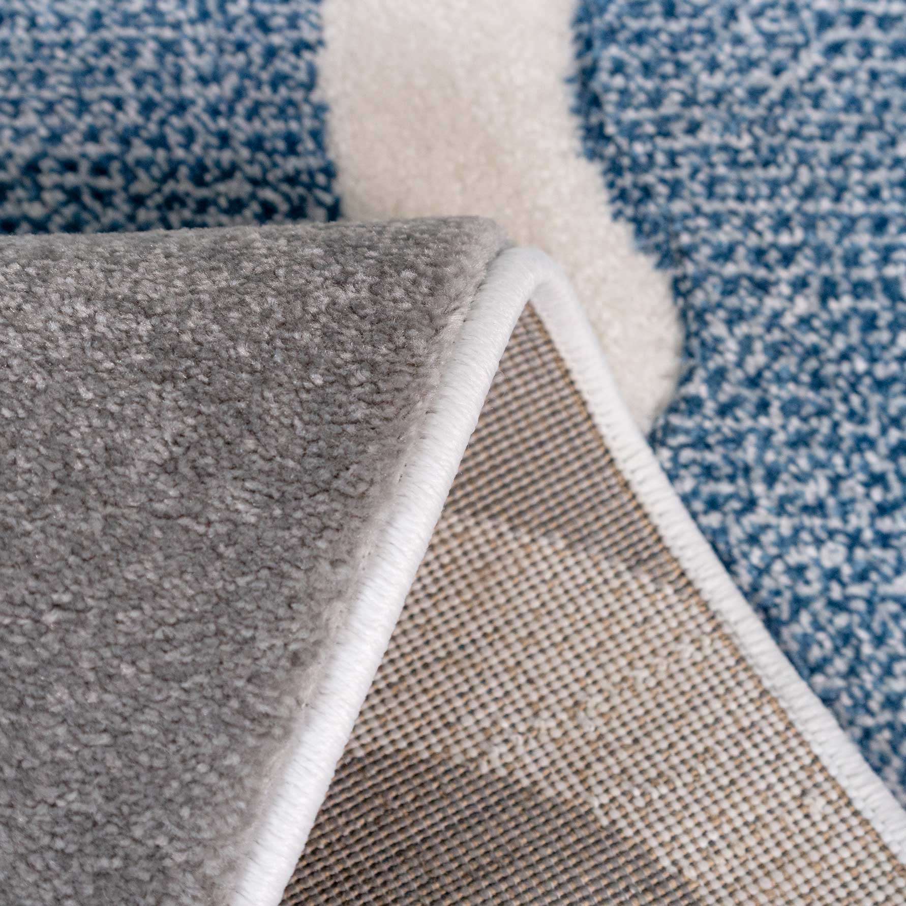 Fresh Trellis Blue Living Room Rug - Topaz - Image 7