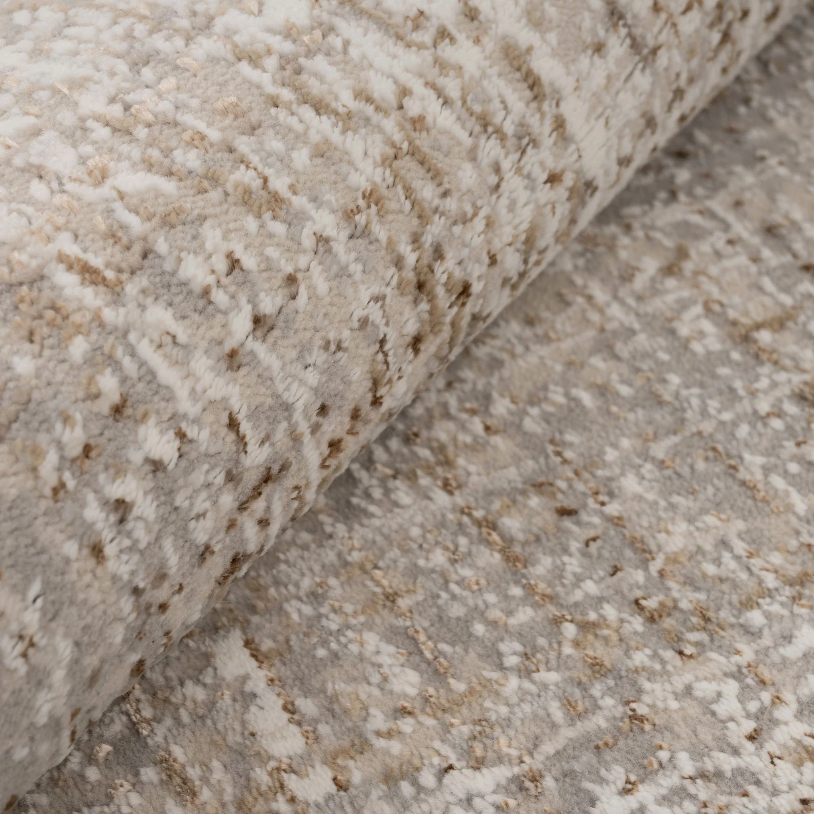 Golden Abstract Living Room Rug - Esme - Image 3