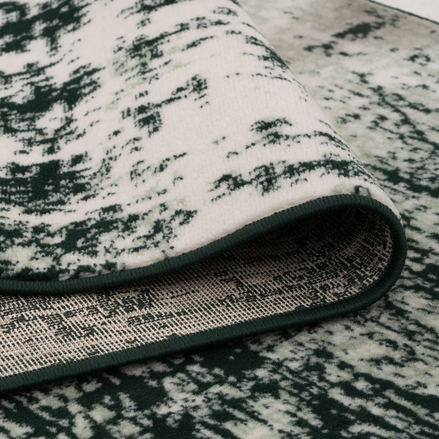 Green Distressed Living Room Rug - Image 6