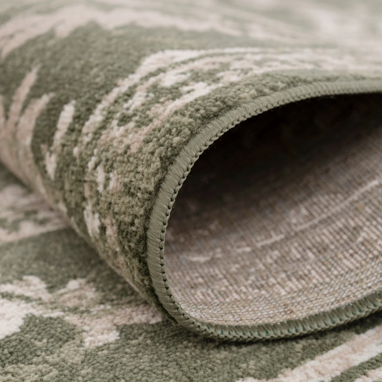 Green Vintage Medallion Area Rug - Linden - Image 4