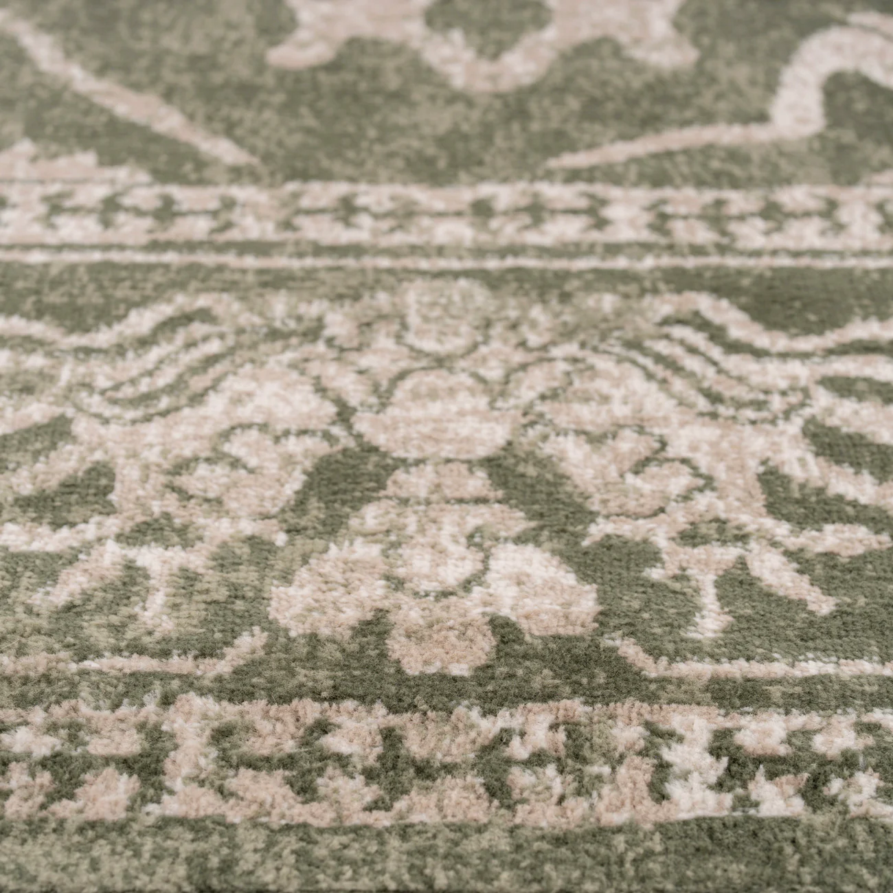 Green Vintage Medallion Area Rug - Linden - Image 6