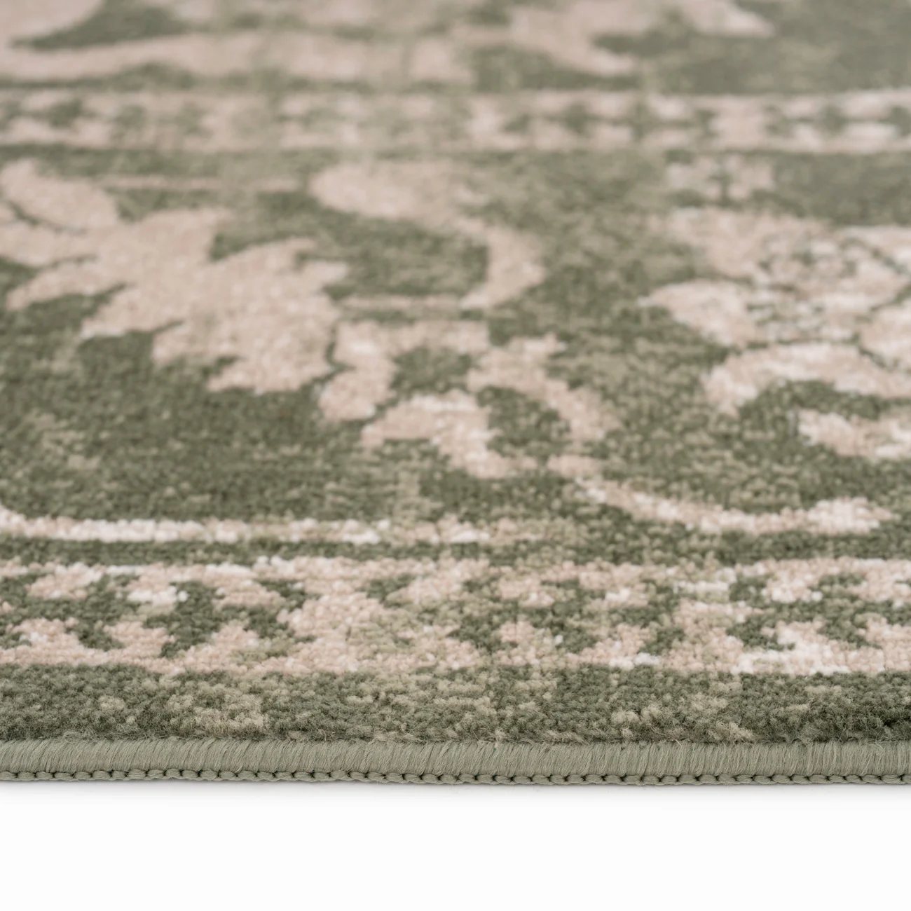 Green Vintage Medallion Area Rug - Linden - Image 9
