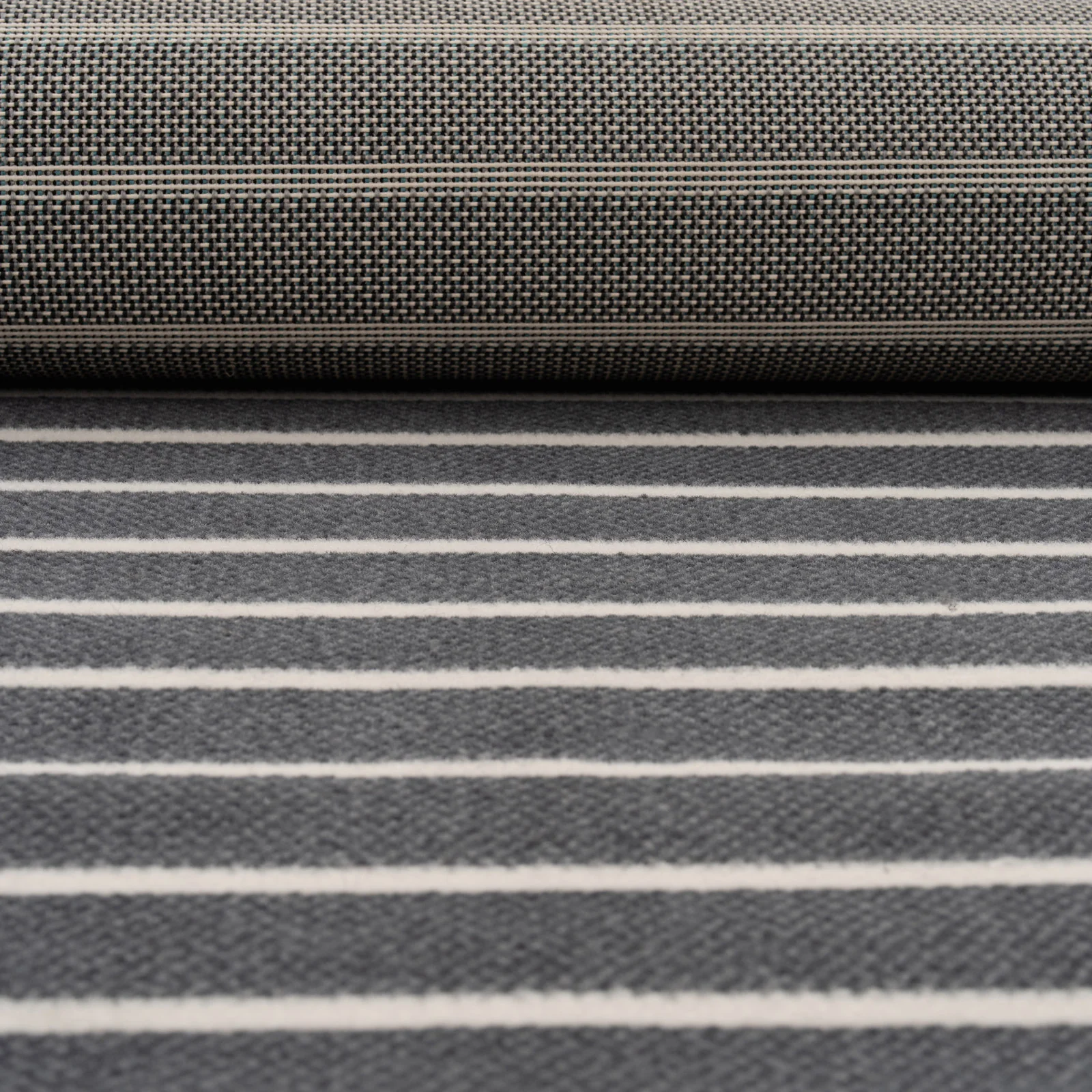 Grey Striped Stair Carpet Runner - Cut to Measure - Image 3