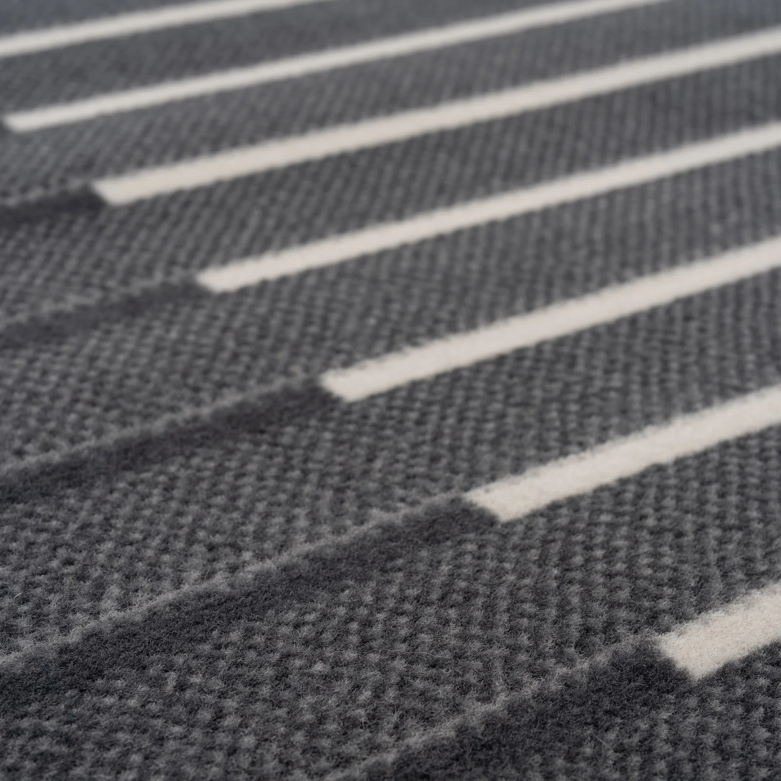 Grey Striped Stair Carpet Runner - Cut to Measure - Image 7