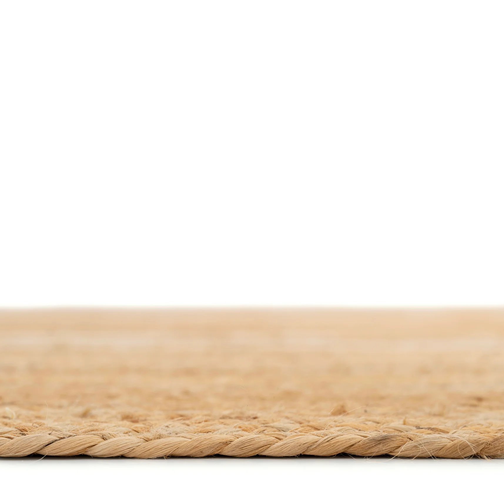 Handwoven Brown Jute Braided Line Runner - Saria - Image 3