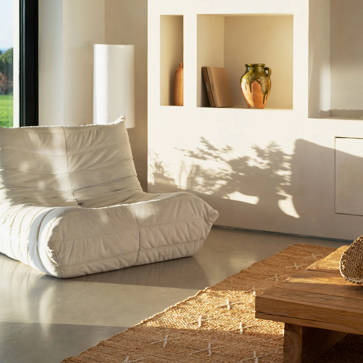 Handwoven Brown Jute Cross Stitch Rug - Callie - Image 4