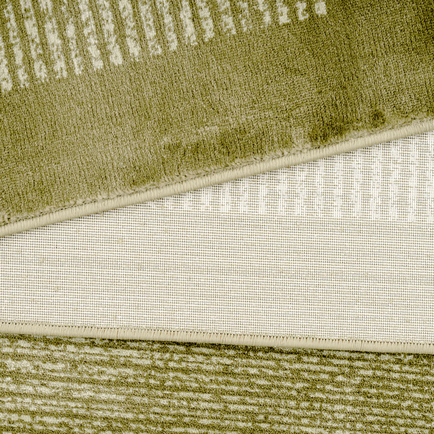 Mossy Green Border Rug - Barley - Image 5