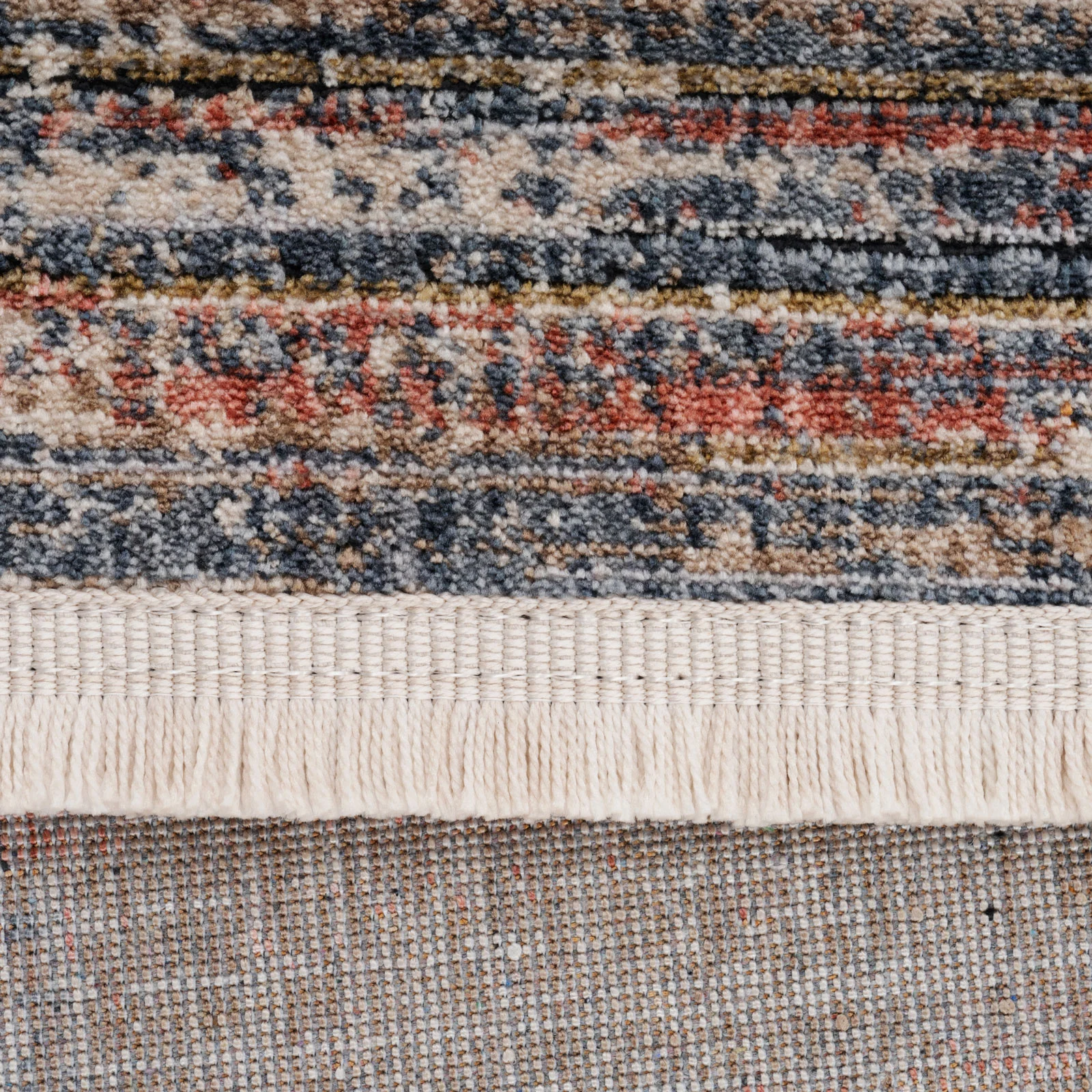 Multicolour Woven Border Rug - Alden - Image 10