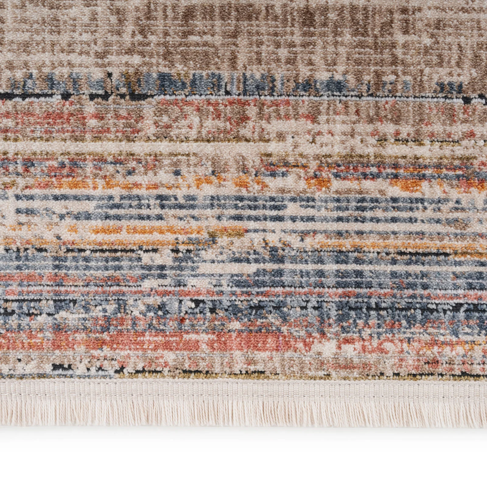 Multicolour Woven Border Rug - Alden - Image 6