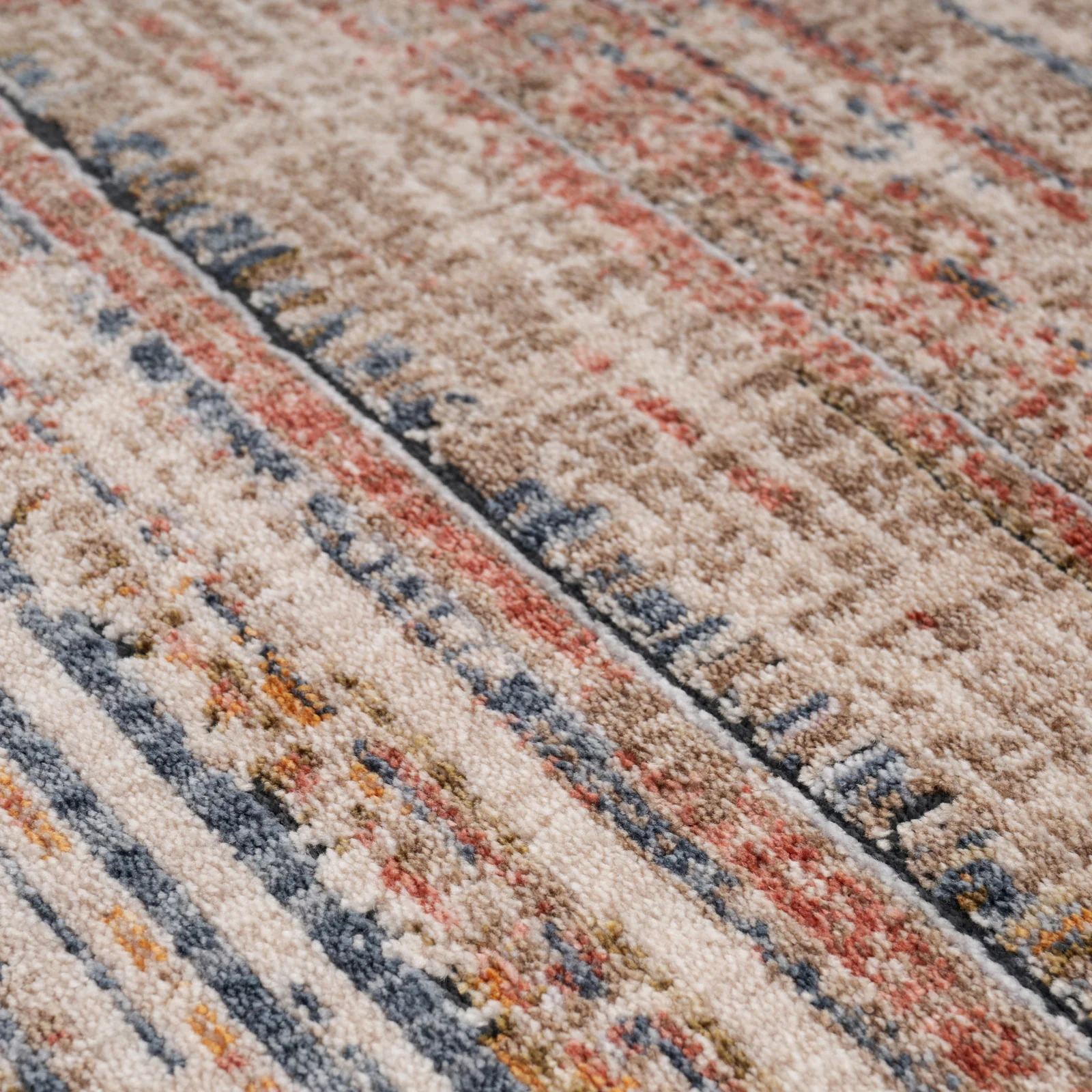Multicolour Woven Border Rug - Alden - Image 7