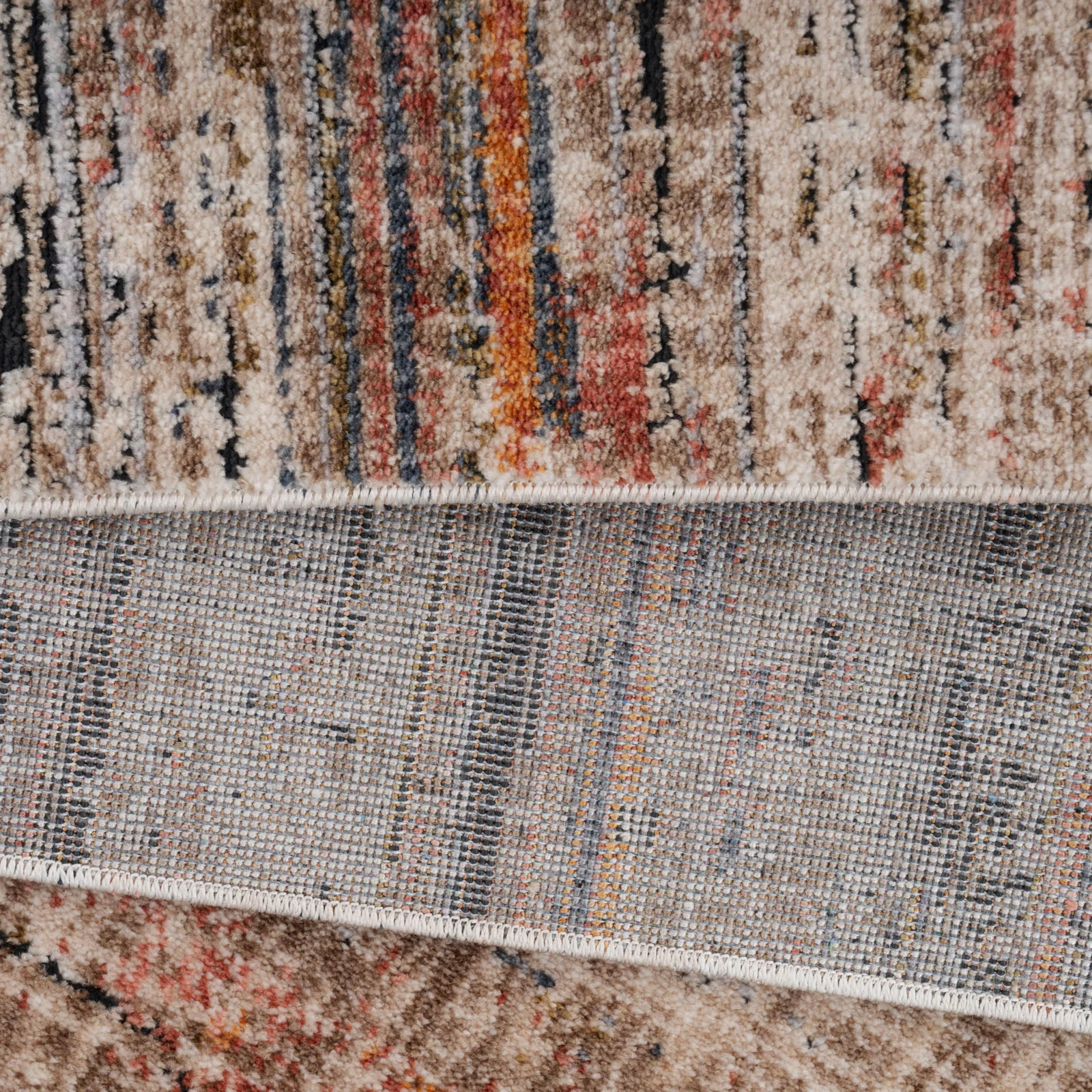 Multicolour Woven Border Rug - Alden - Image 9