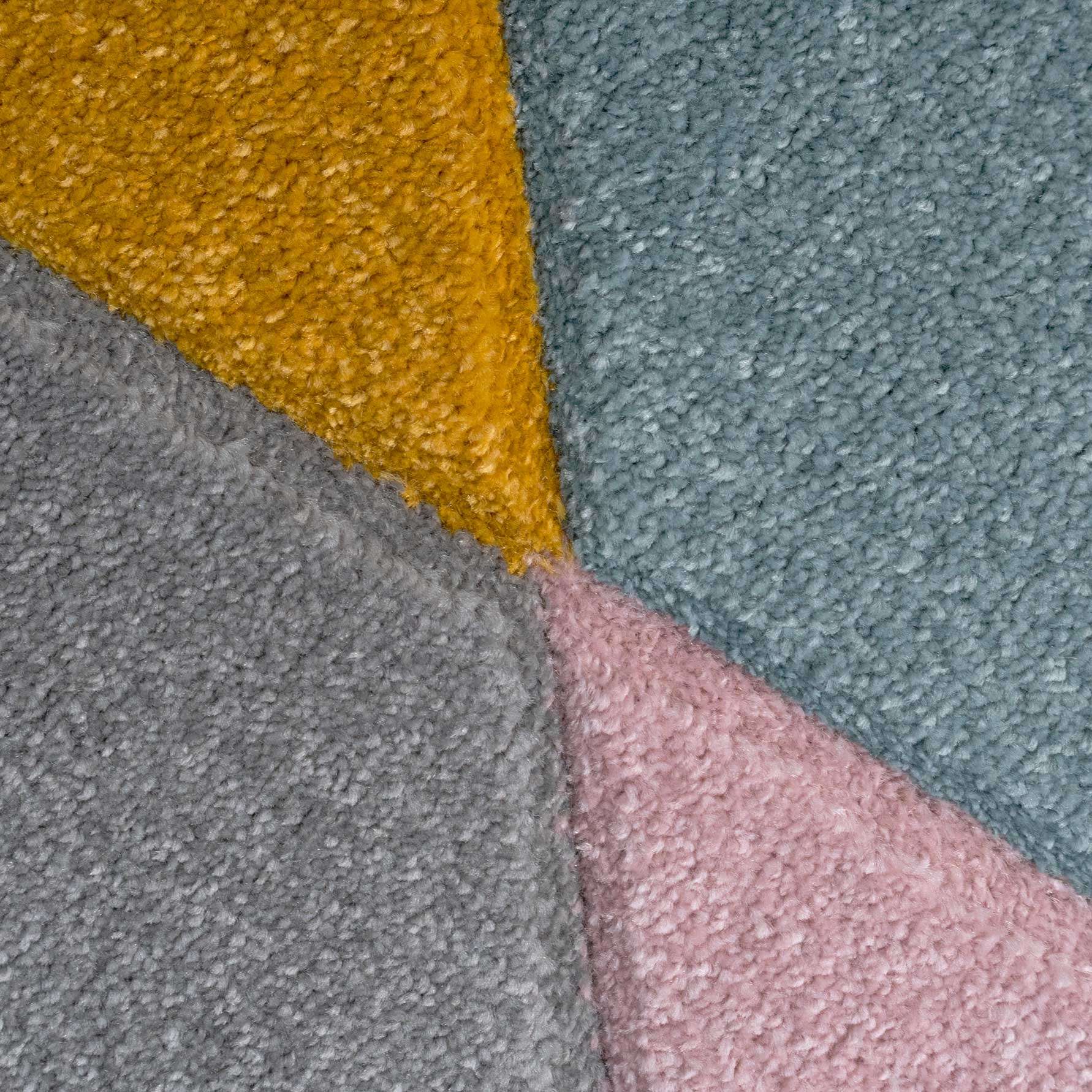 Multicoloured Pastel Abstract Area Rug - Image 6