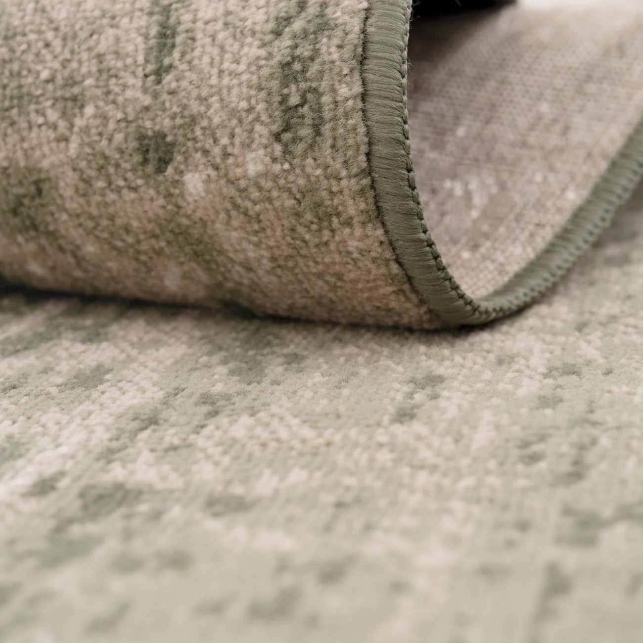 Muted Green Abstract Area Rug - Jasper - Image 5