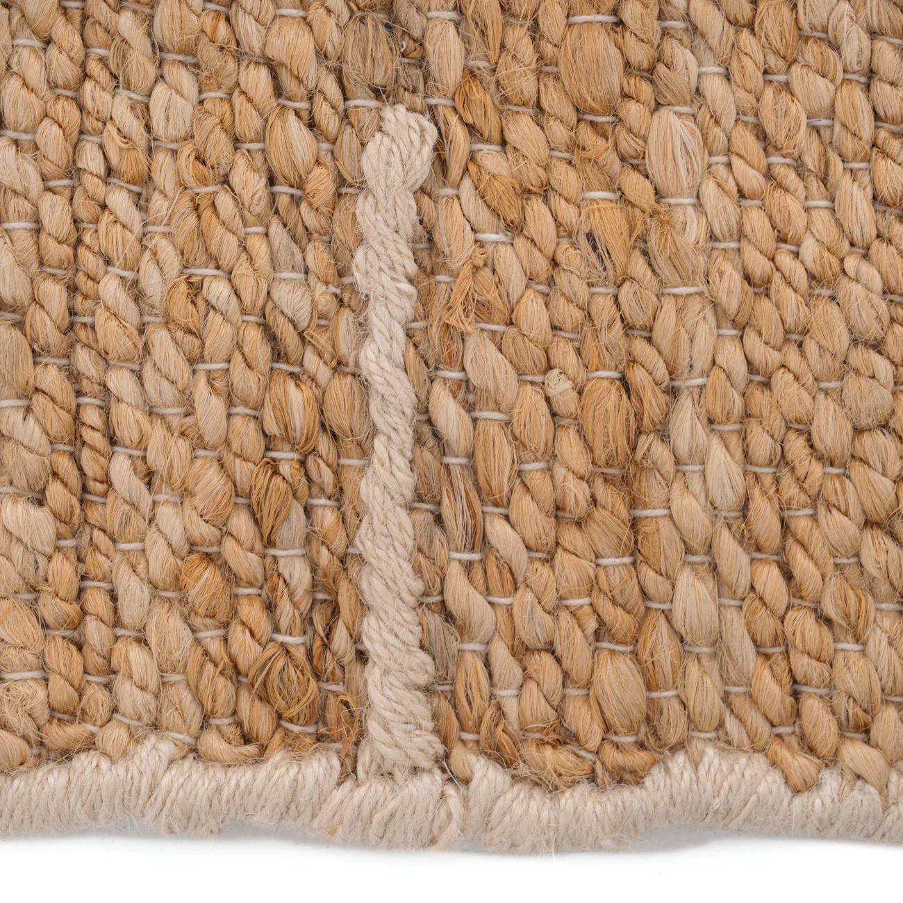 Natural Brown Jute Framed Runner - Annie - Image 6