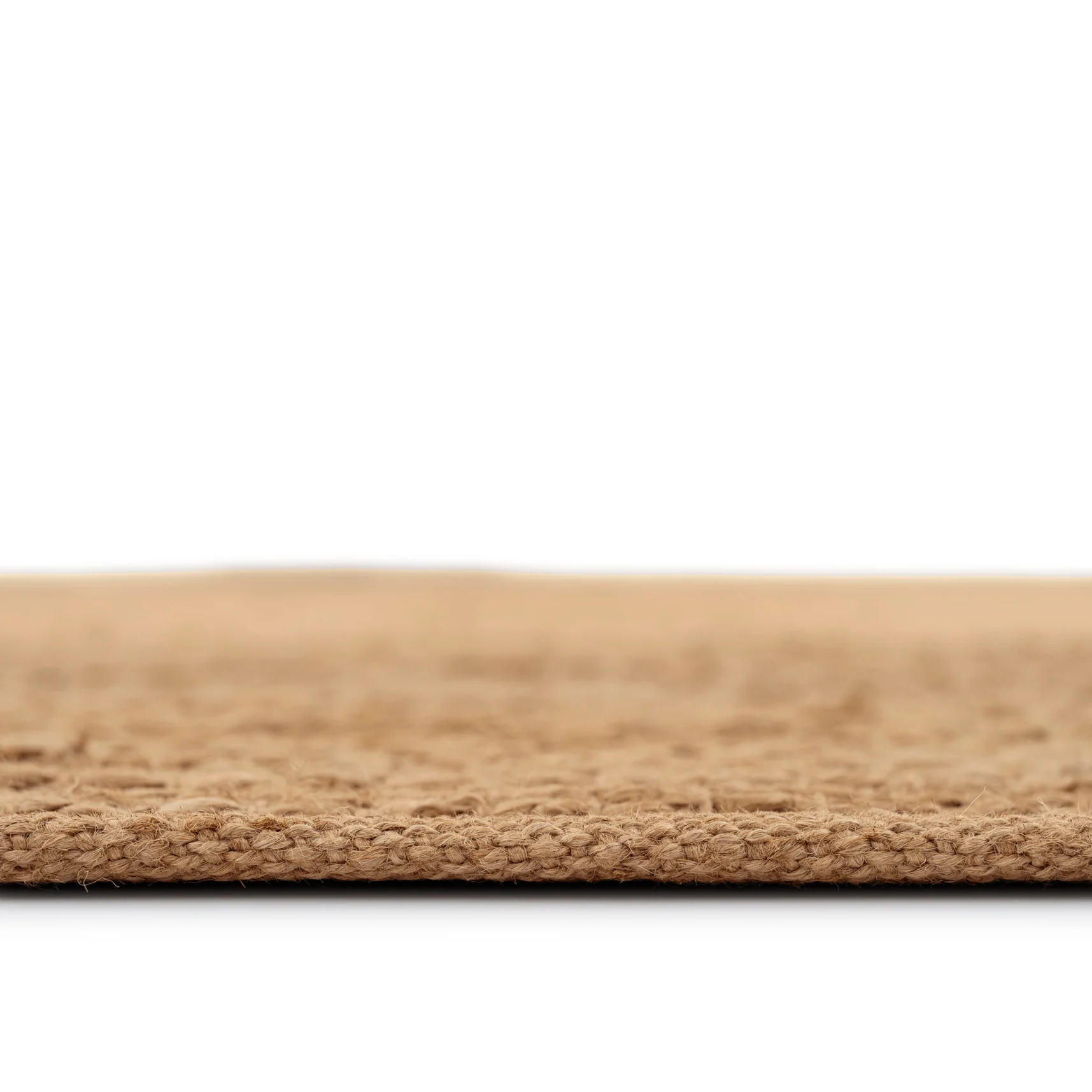 Natural Handwoven Brown Jute Border Rug - Alma - Image 7