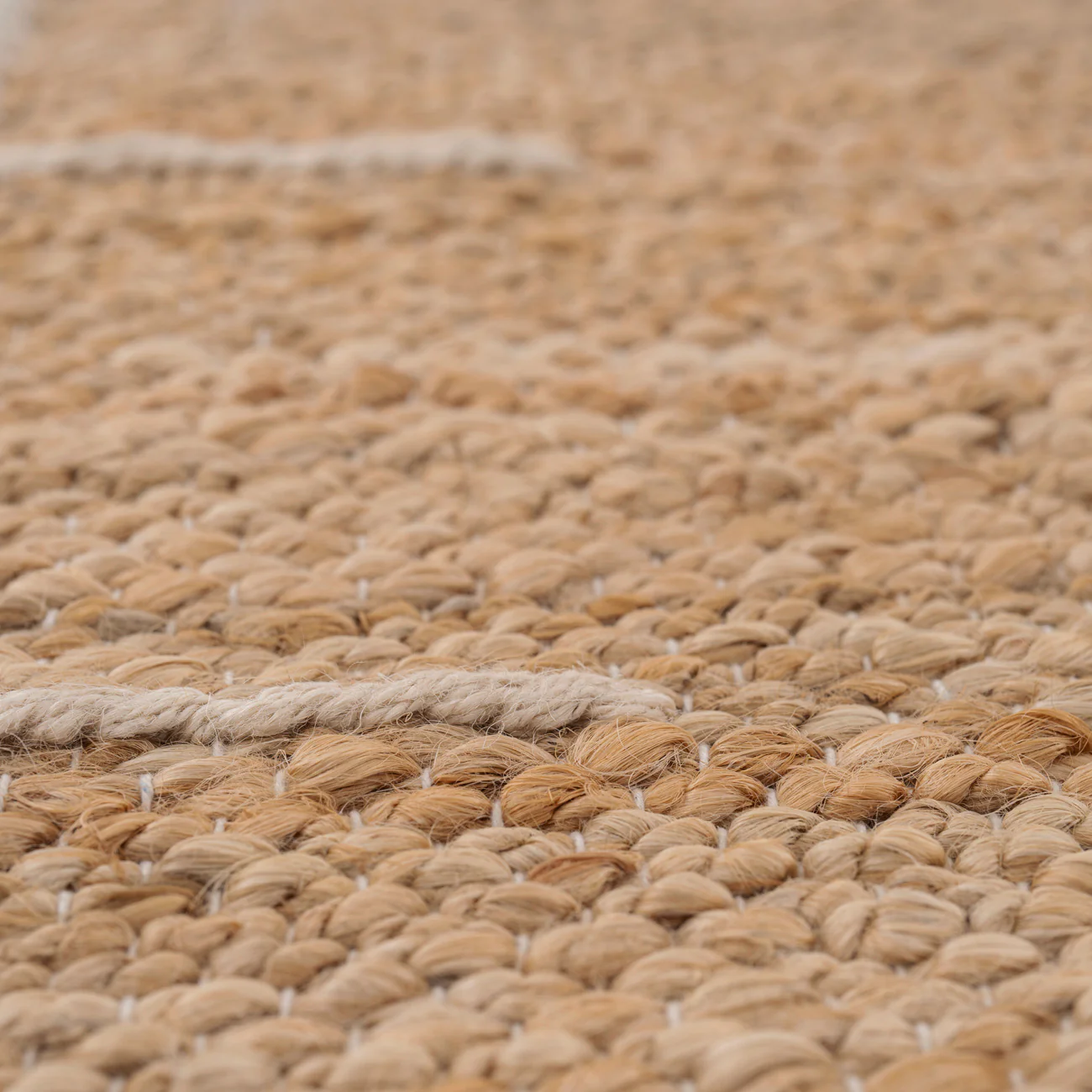 Natural Handwoven Brown Jute Framed Rug - Annie - Image 10