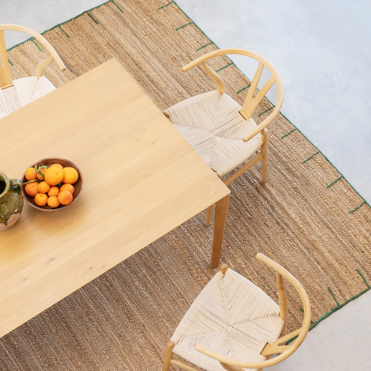 Natural Handwoven Brown Jute Framed Rug - Oakley - Image 3