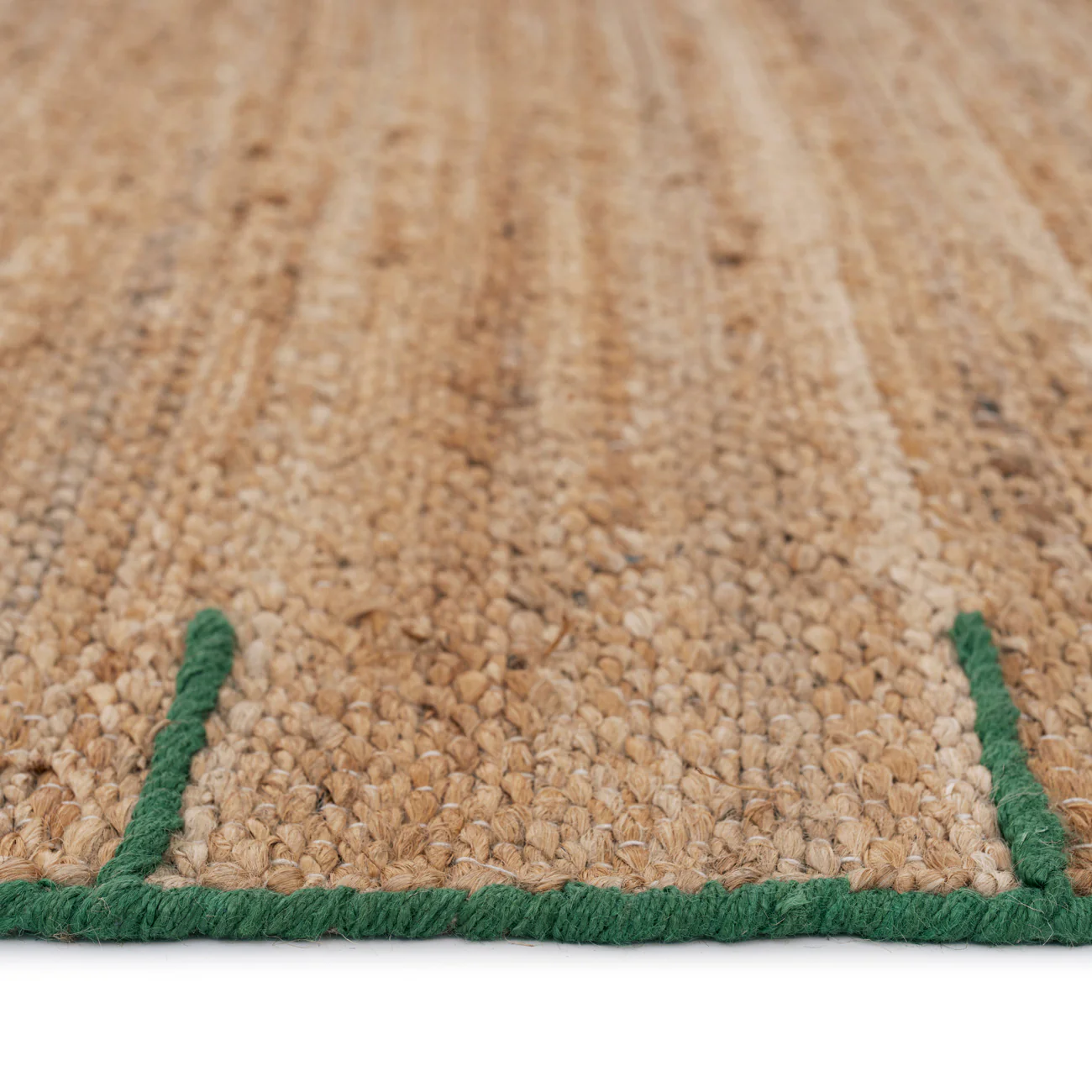 Natural Handwoven Brown Jute Framed Rug - Oakley - Image 6