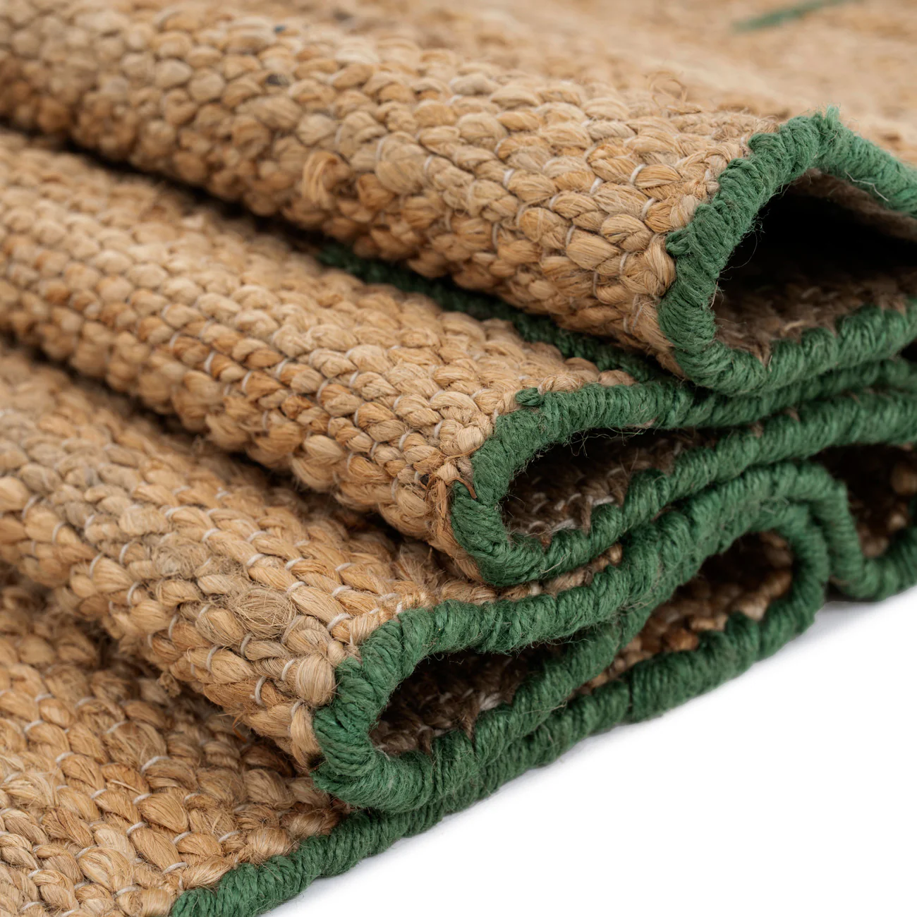 Natural Handwoven Brown Jute Framed Rug - Oakley - Image 7