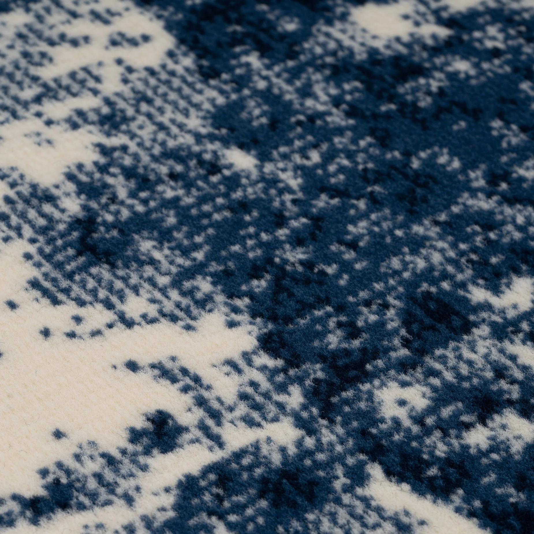 Navy Blue Distressed Living Room Rug - Image 4