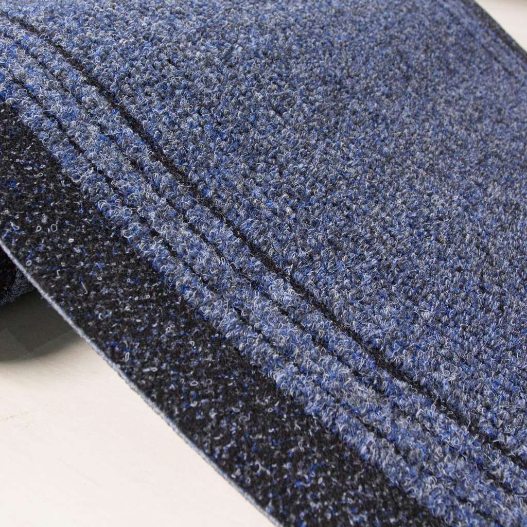 Navy Blue Hard Wearing Runner Rug - Image 3