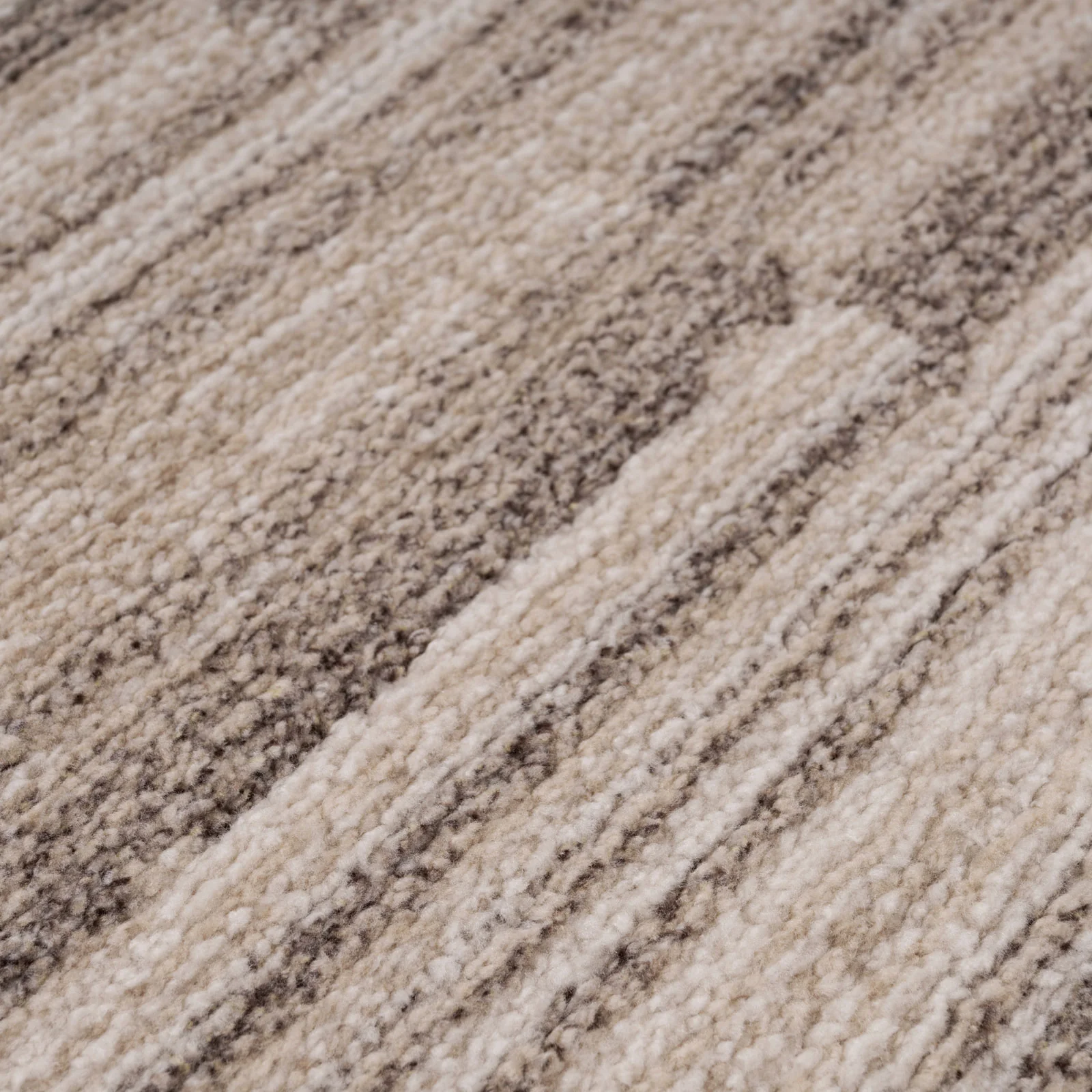 Neutral Beige Linear Living Room Rug - Elias - Image 6