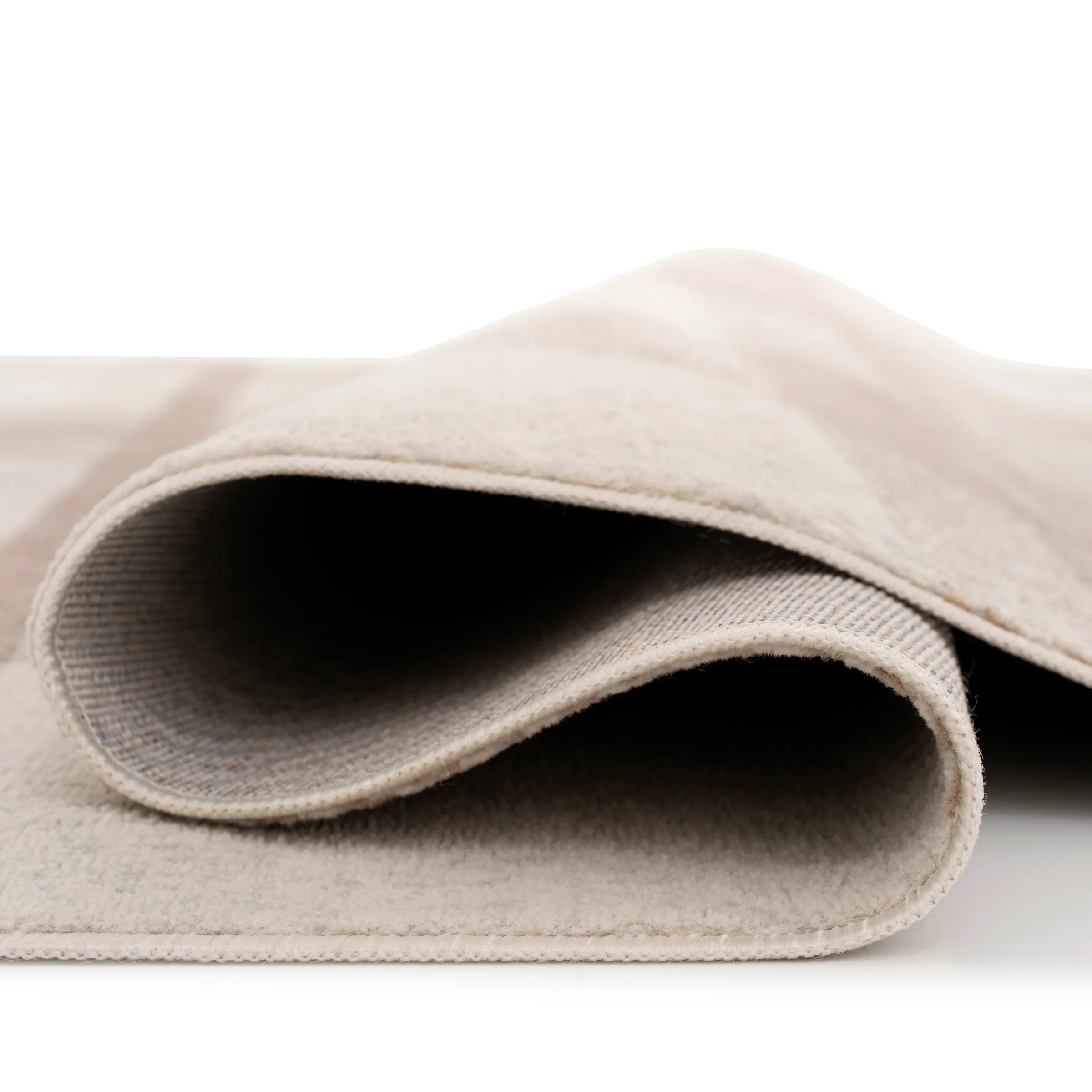 Neutral Cream Beige Tartan Rug - Angus - Image 4