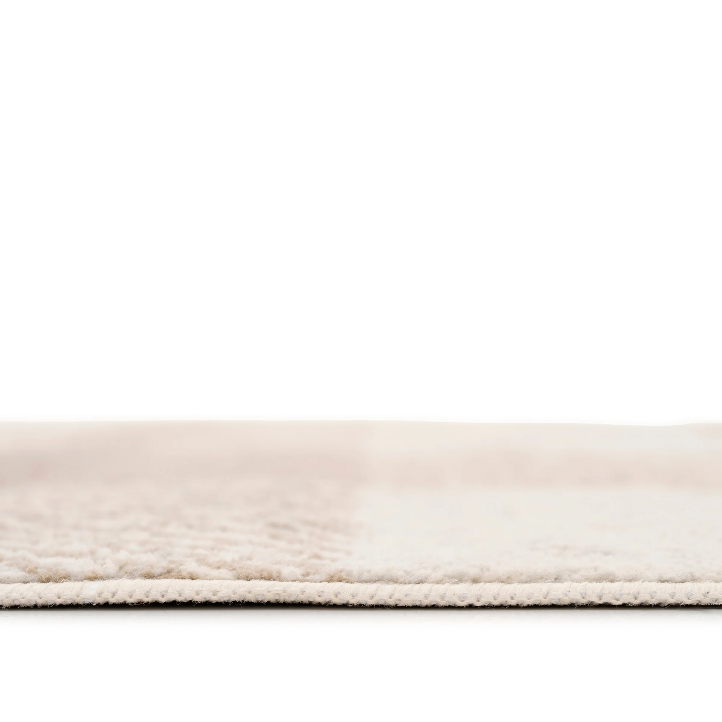 Neutral Cream Beige Tartan Rug - Angus - Image 6