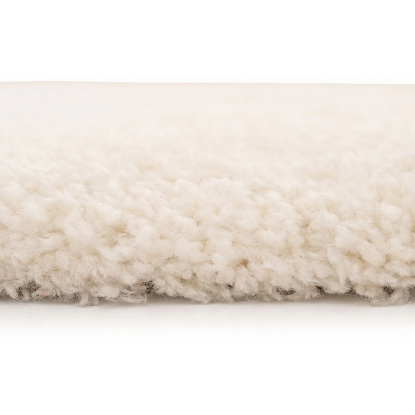 Premium Cream Shaggy Circle Rug - Lace - Image 8