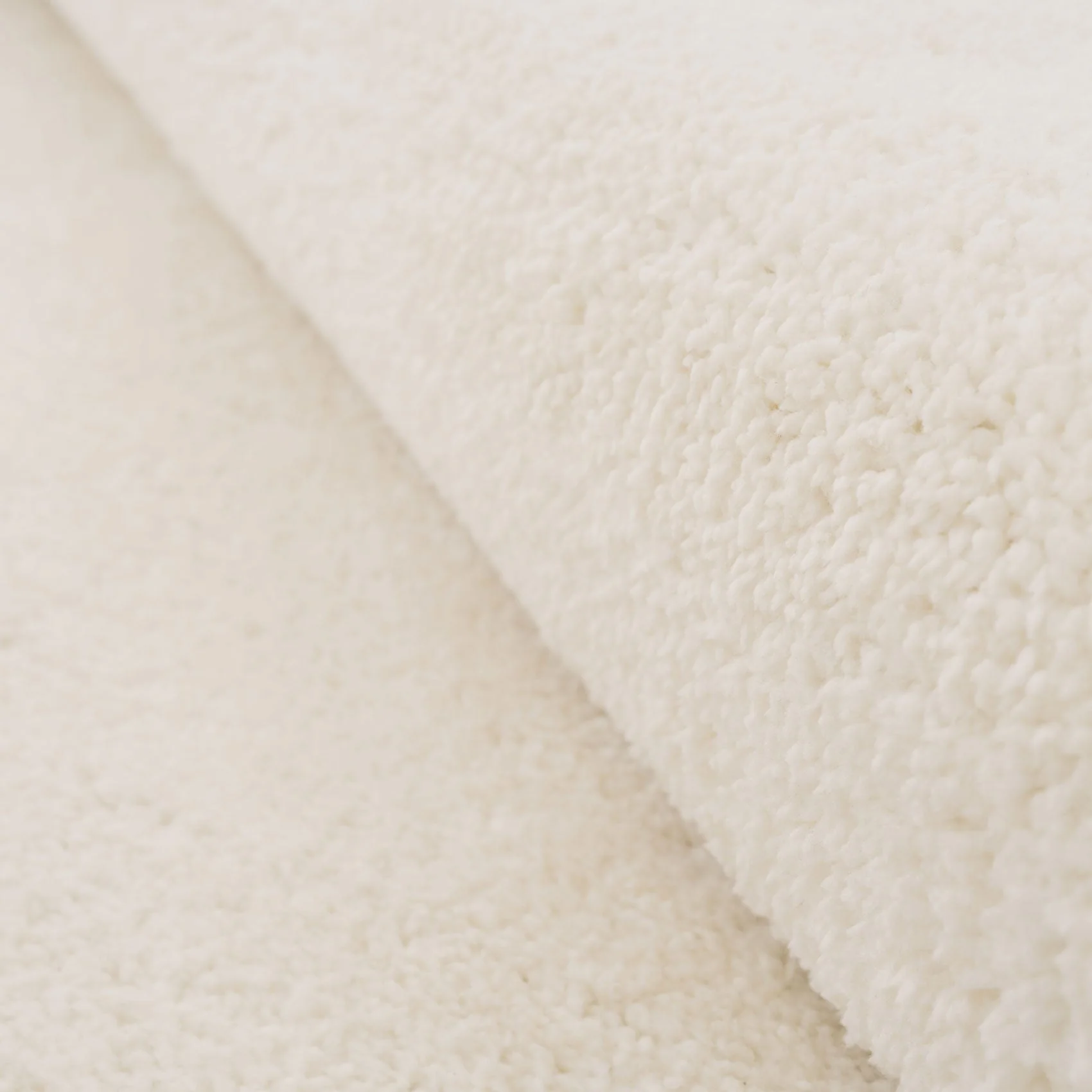 Premium Cream Shaggy Rug - Lace - Image 12