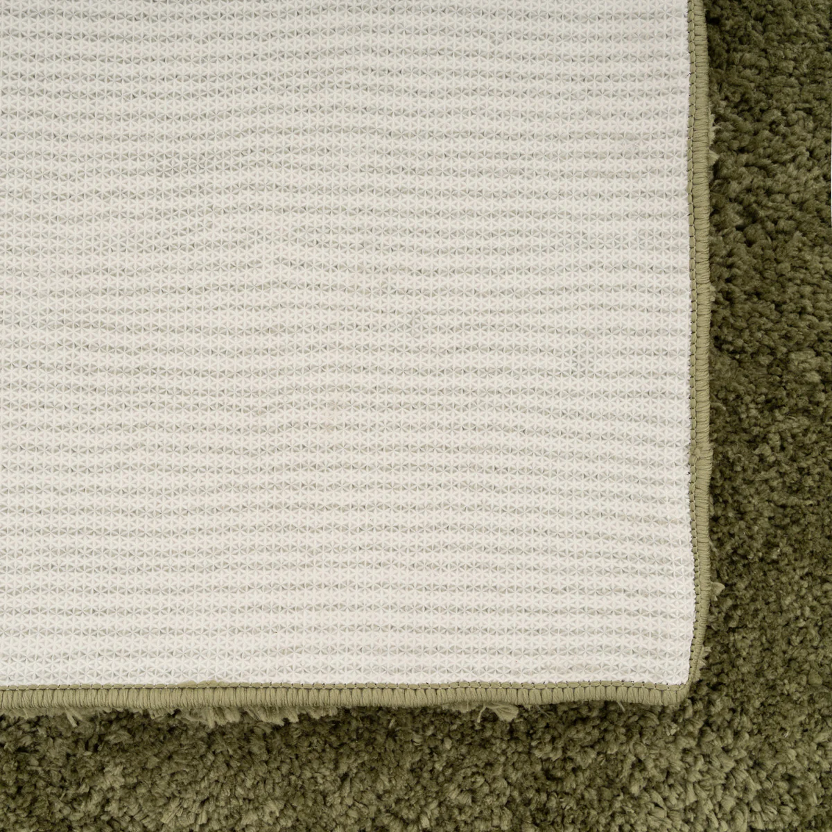Premium Washable Shaggy Olive Green Rug - Image 11