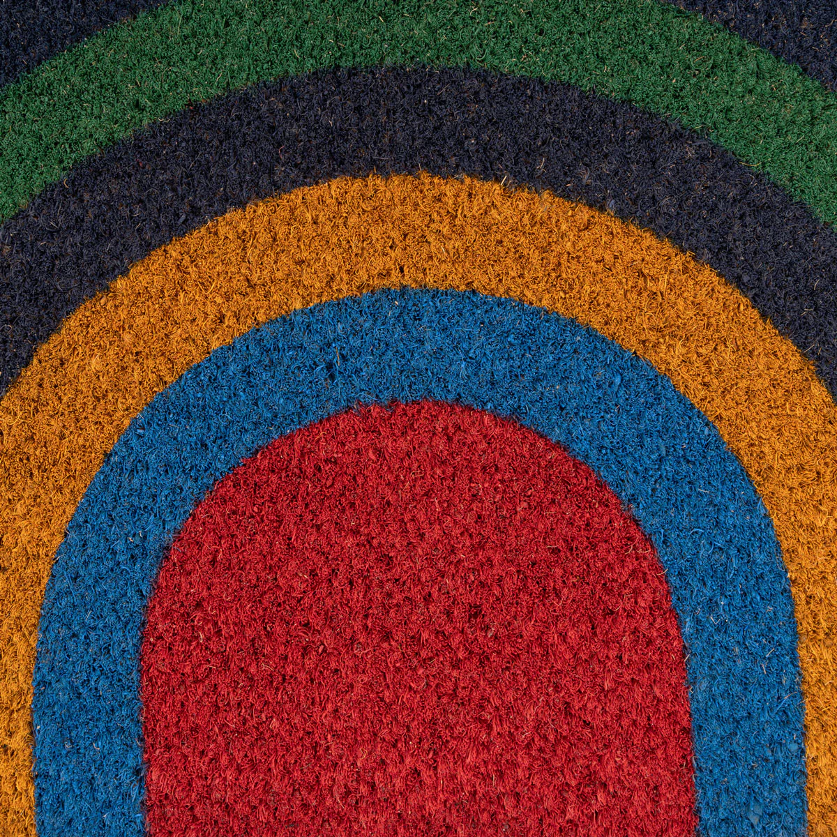 Rainbow Half Moon Coir Entrance Doormat - Image 4