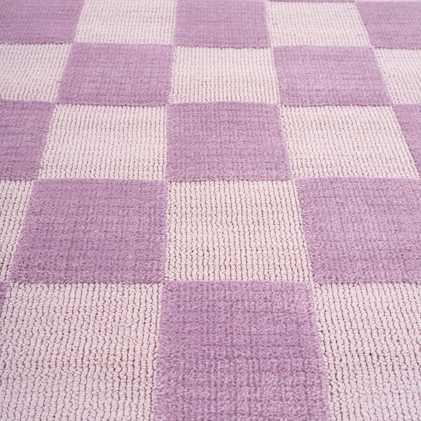 Retro Lavender Checkerboard Rug - Maze - Image 7
