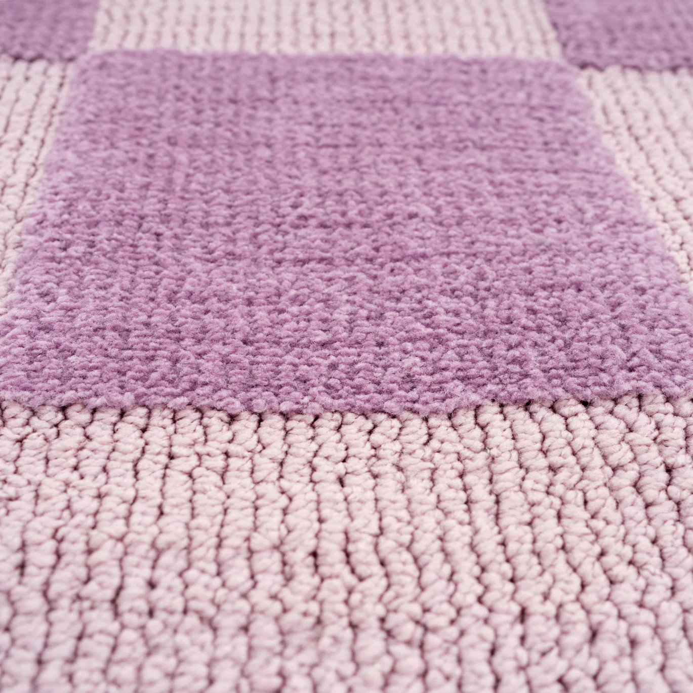 Retro Lavender Checkerboard Rug - Maze - Image 9