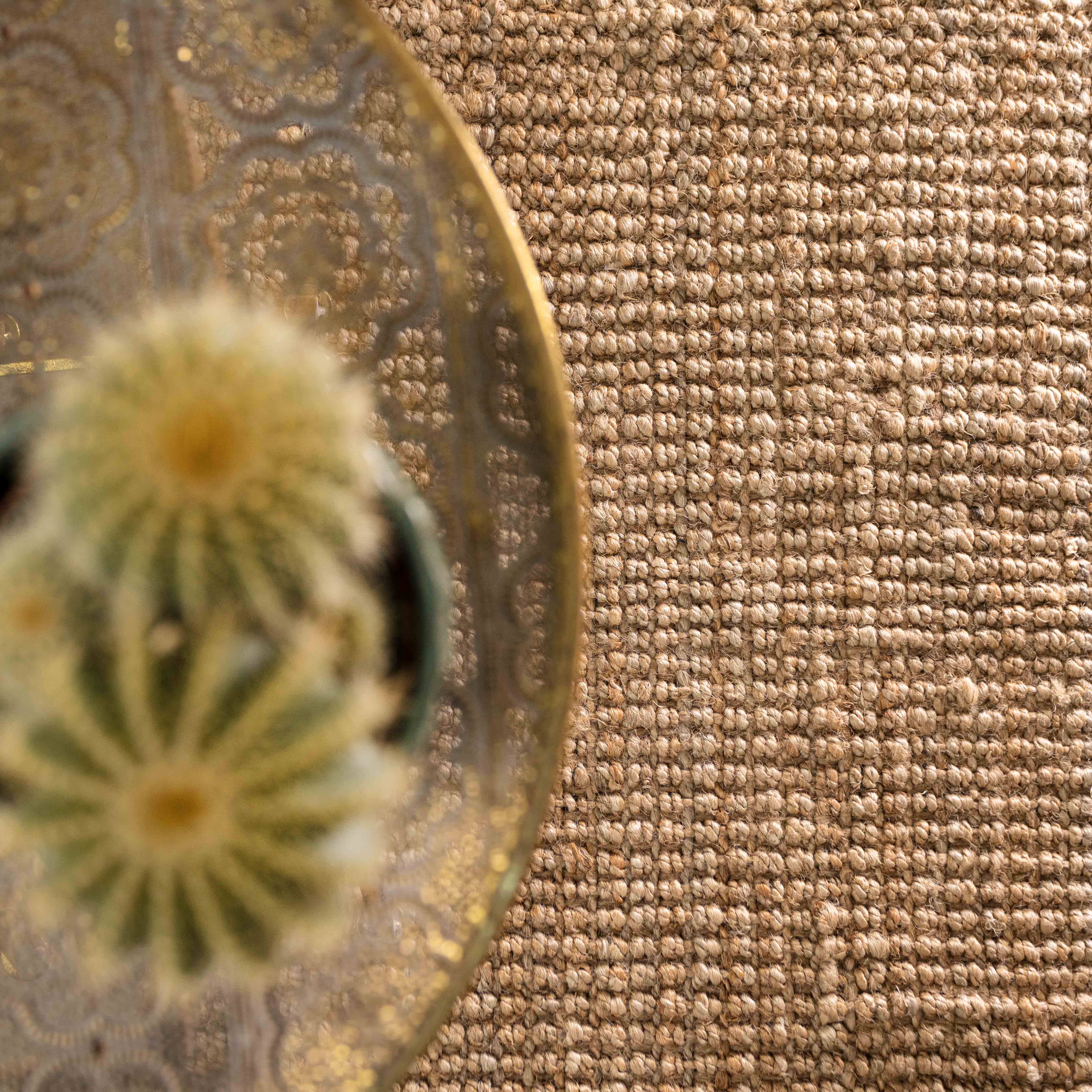 Rustic Jute Sisal Brown Natural Area Rugs - Boucle - Image 14