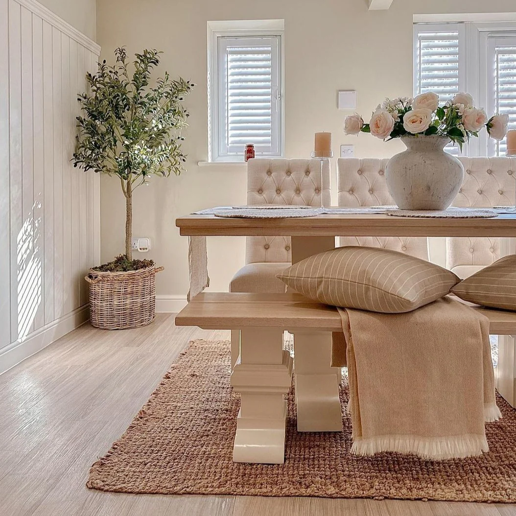 Rustic Jute Sisal Brown Natural Area Rugs - Boucle - Image 7