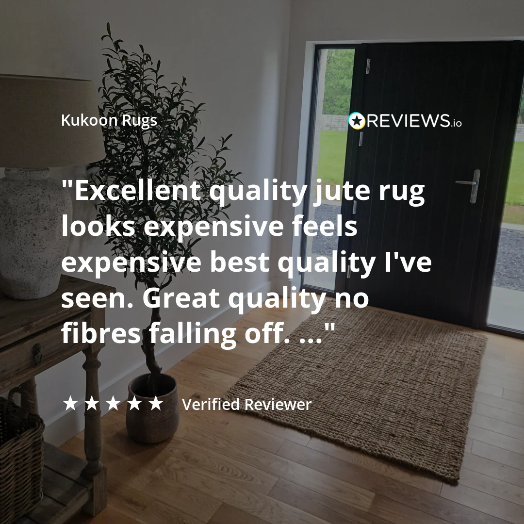 Rustic Jute Sisal Brown Natural Area Rugs - Boucle - Image 8