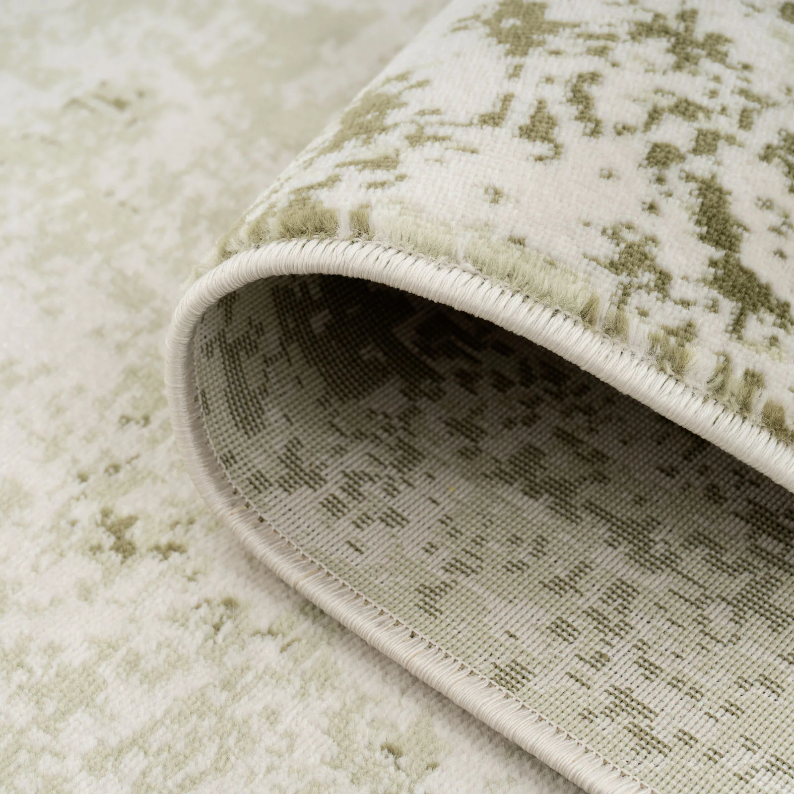 Sage Green Abstract Rug - Bella - Image 7
