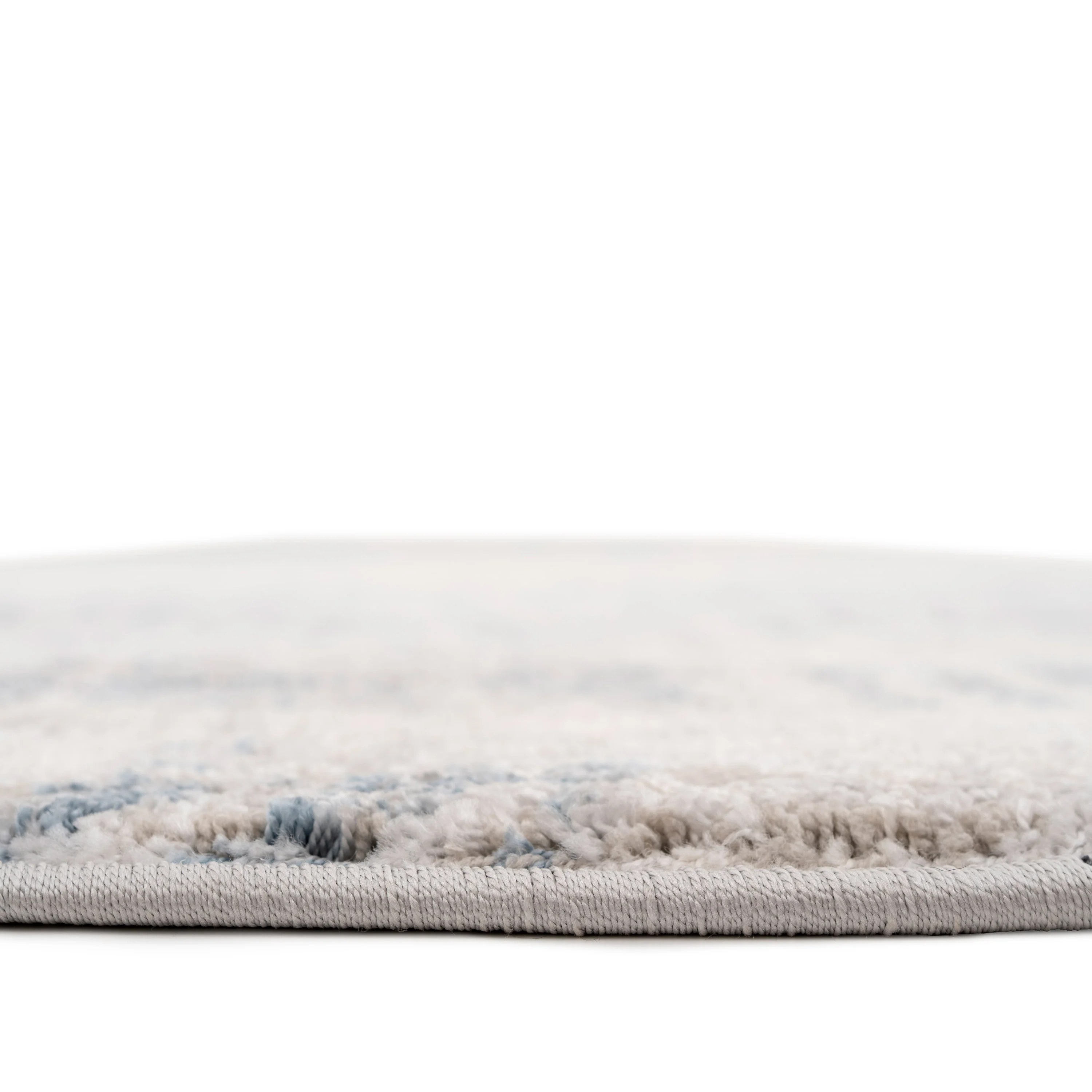 Soft Blue Abstract Circle Rug - Bedtime - Image 10