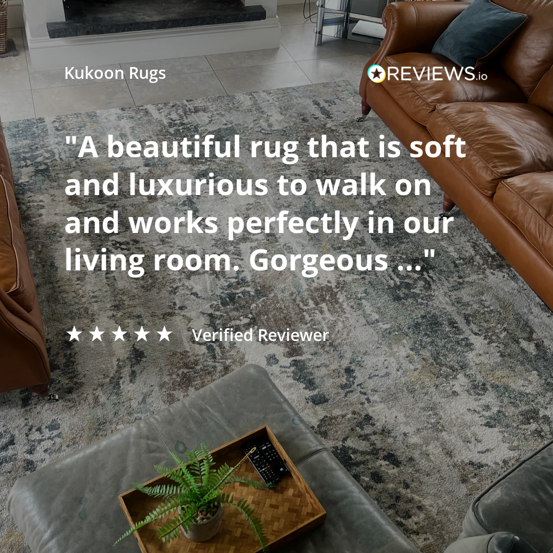 Soft Modern Blue Grey Painted Canvas Effect Rugs - Artist - Image 8