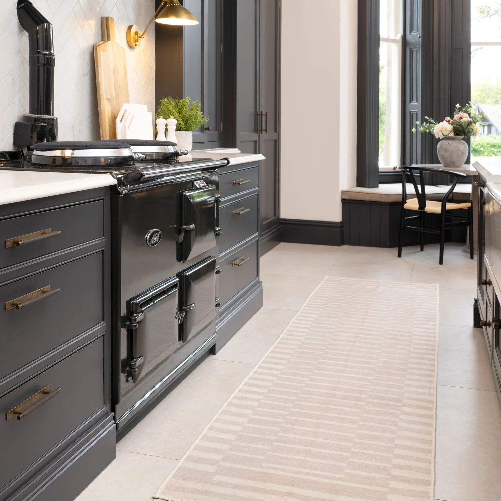 Soft Washable Beige Geometric Rug - Faye - Image 7